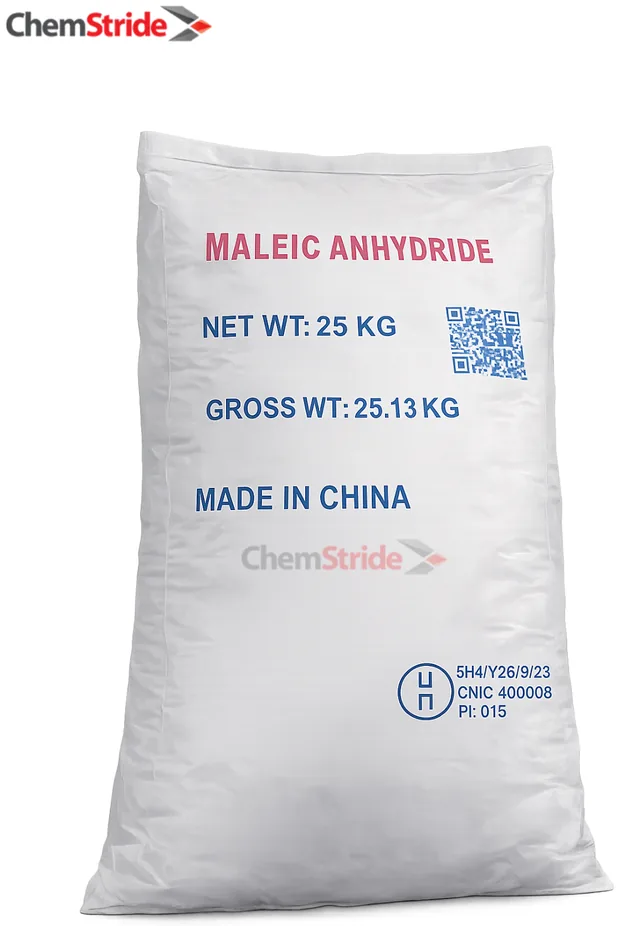 Maleic Anhydride Shengyuan packaging as supplied by ChemStride