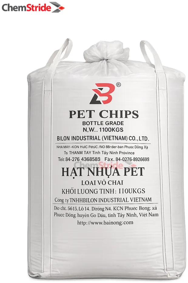 PET Resin Billion packaging as supplied by ChemStride