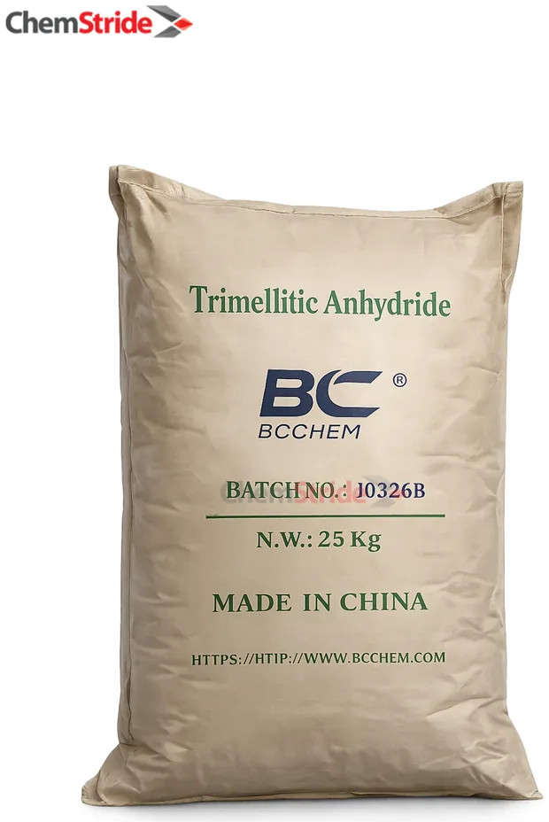 Trimellitic Anhydride (TMA) packaging as supplied by ChemStride